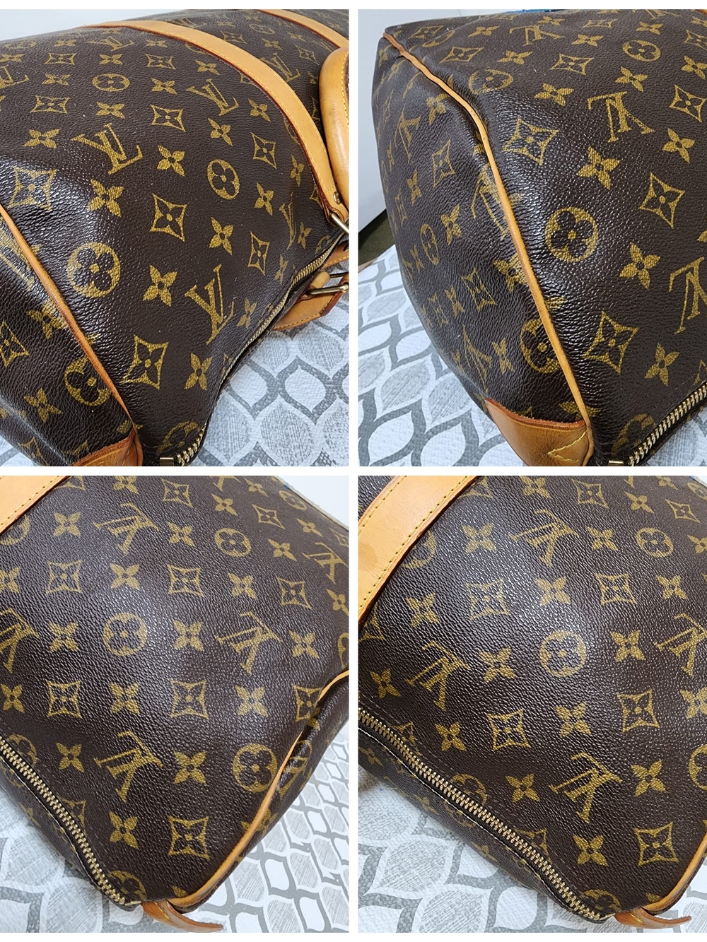 Louis Vuitton Limited Edition Monogram Patches Keepall Bandoulière 50 Brown - Picture 13 of 16